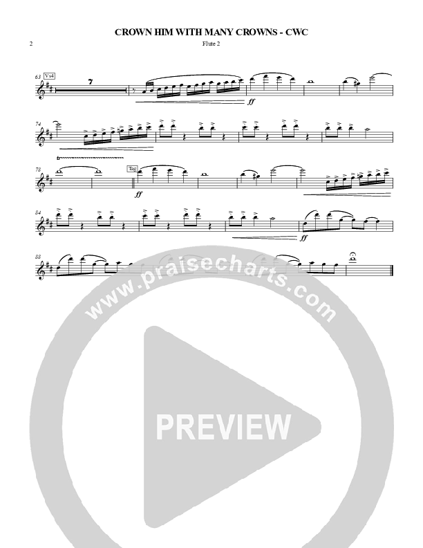 Crown Him With Many Crowns Flute (Nate Marialke)