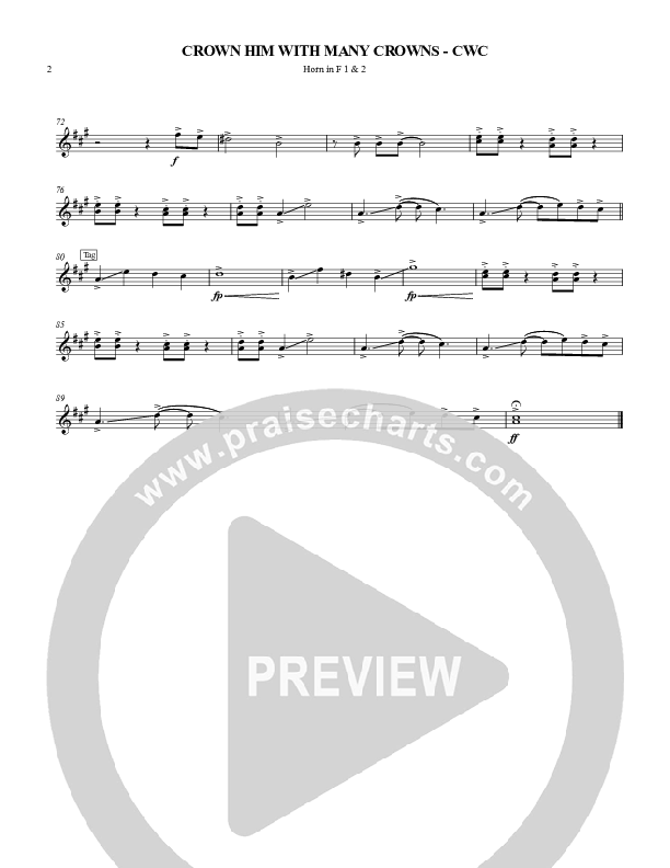 Crown Him With Many Crowns French Horn 1/2 (Nate Marialke)