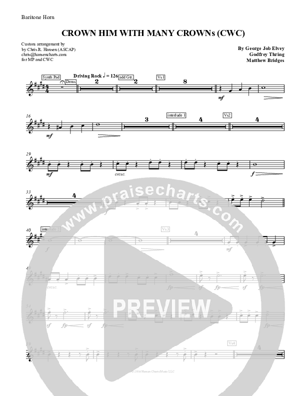 Crown Him With Many Crowns French Horn (Nate Marialke)