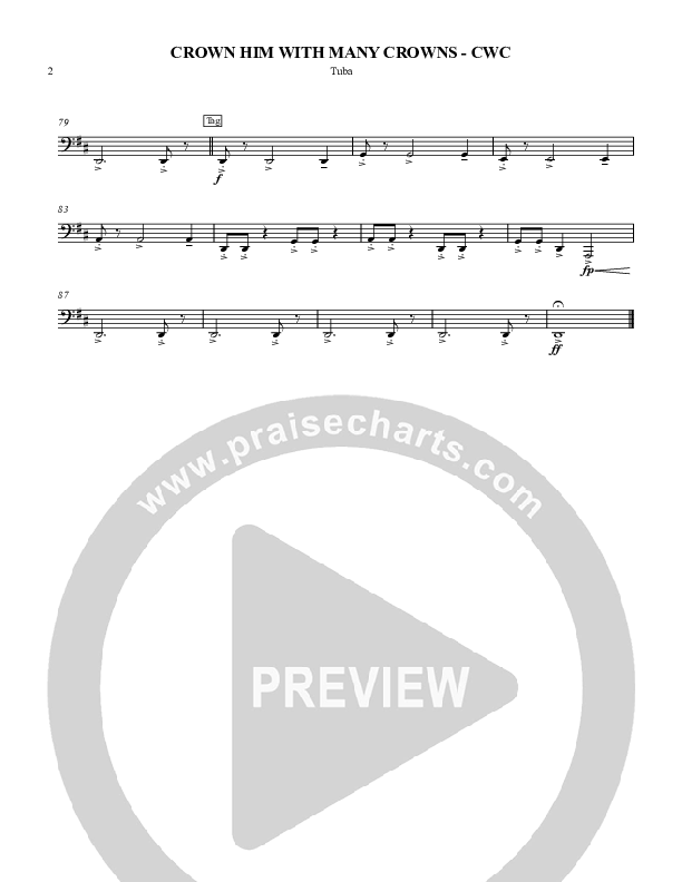 Crown Him With Many Crowns Tuba (Nate Marialke)