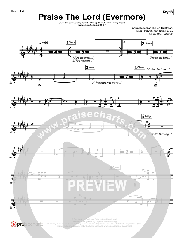 Praise The Lord (Evermore) Brass Pack (Worship Central)