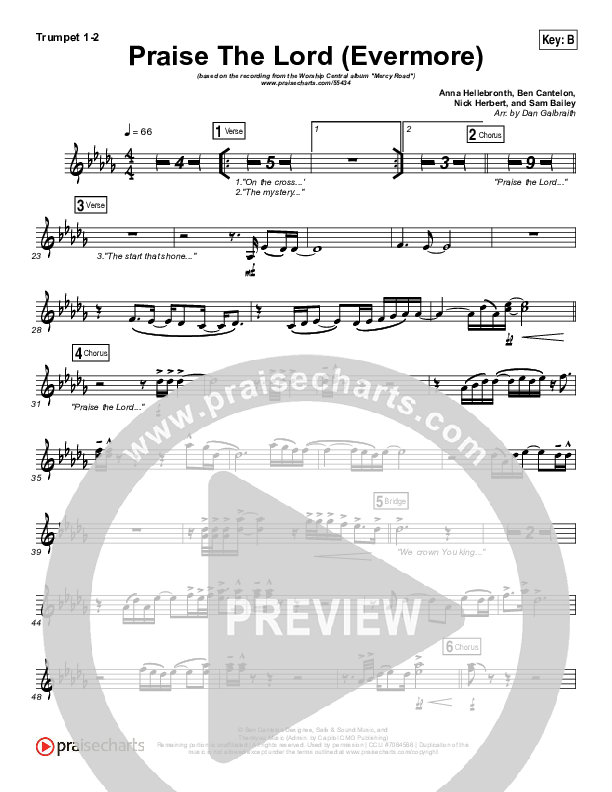 Praise The Lord (Evermore) Brass Pack (Worship Central)