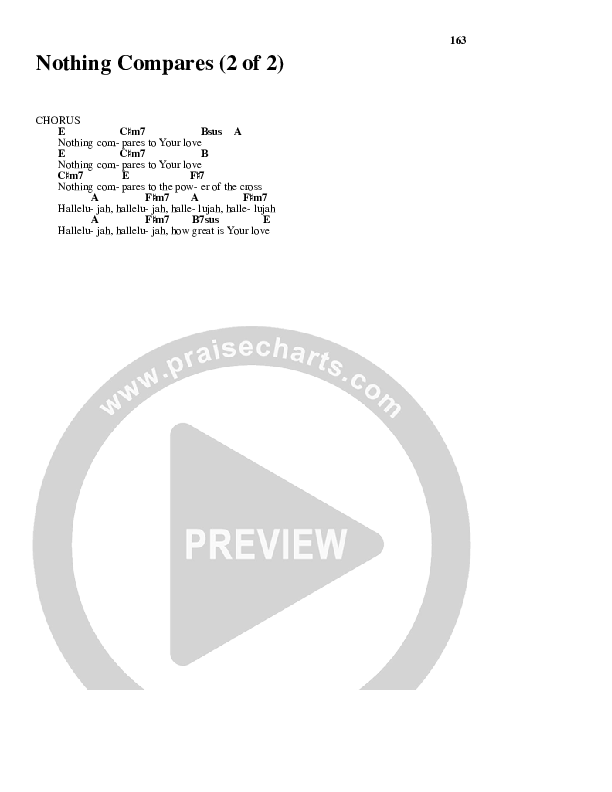 Nothing Compares Chords & Lyrics (Freddy Rodriguez)