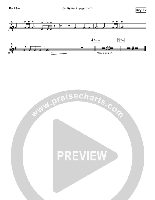 Oh My Soul Bari Sax (Casting Crowns)