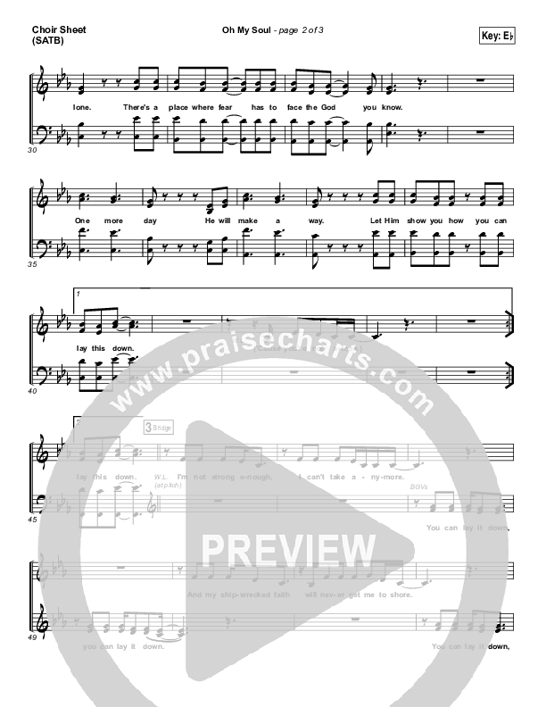 Oh My Soul Choir Vocals (SATB) (Casting Crowns)