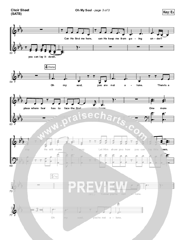 Oh My Soul Choir Vocals (SATB) (Casting Crowns)