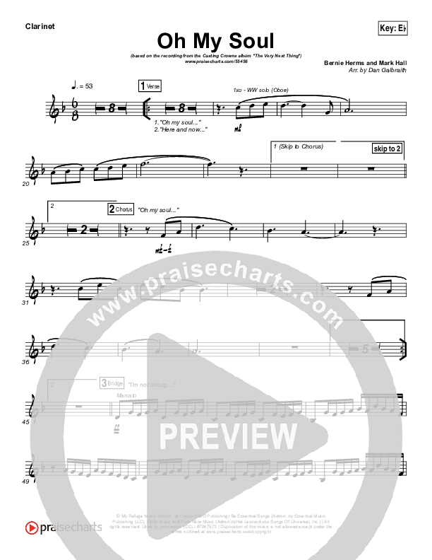 Oh My Soul Wind Pack (Casting Crowns)