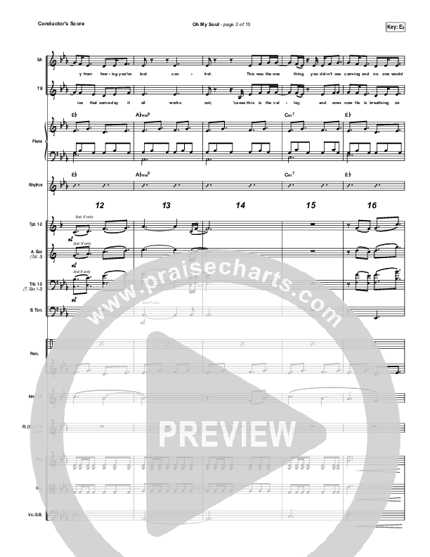 Oh My Soul Conductor's Score (Casting Crowns)