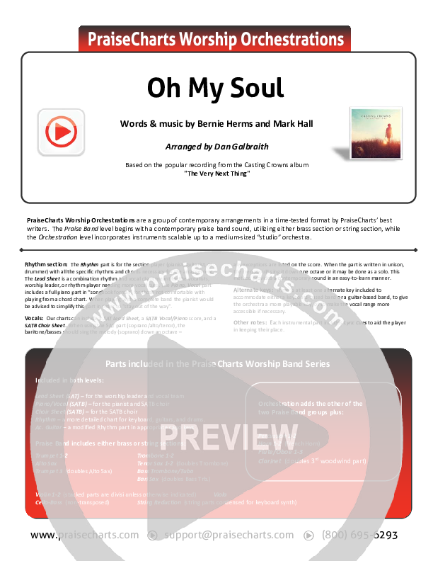 Oh My Soul Orchestration (Casting Crowns)