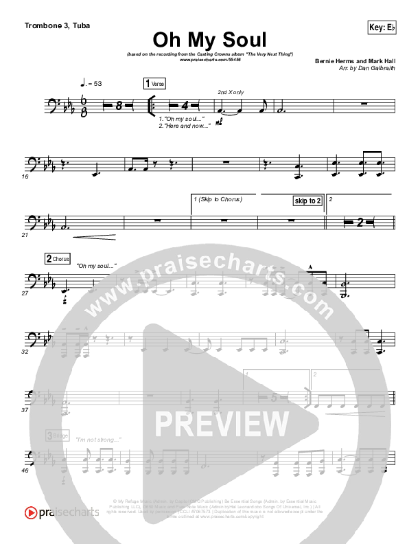 Oh My Soul Trombone 3/Tuba (Casting Crowns)