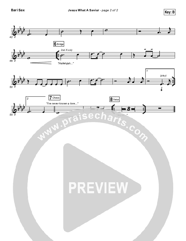 Jesus What A Savior Bari Sax (Housefires)