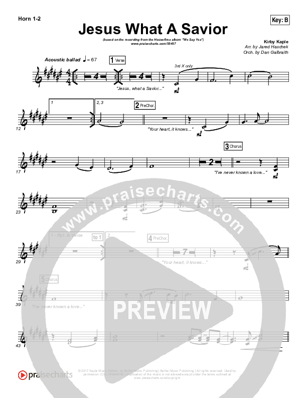 Jesus What A Savior Brass Pack (Housefires)