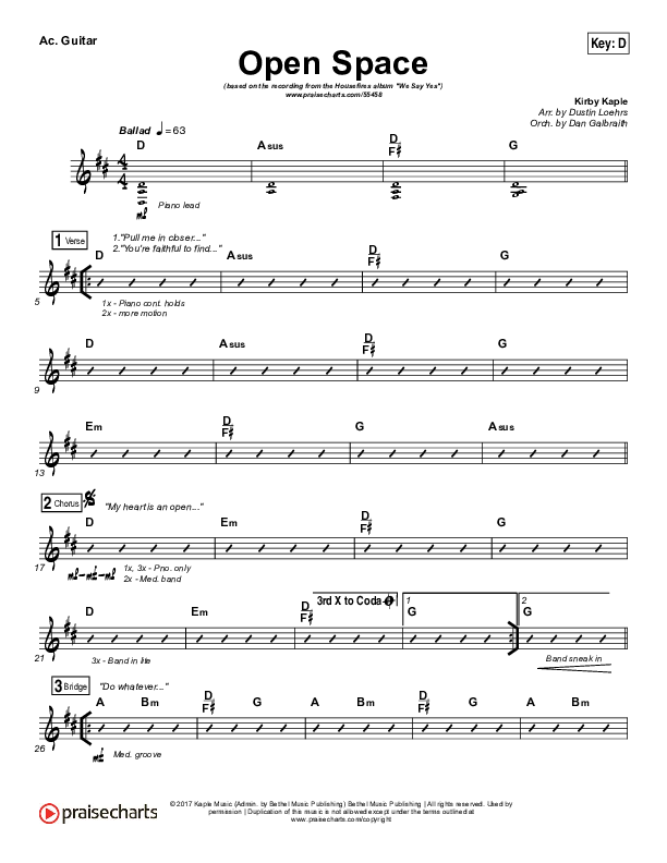 Open Space Acoustic Guitar (Housefires)