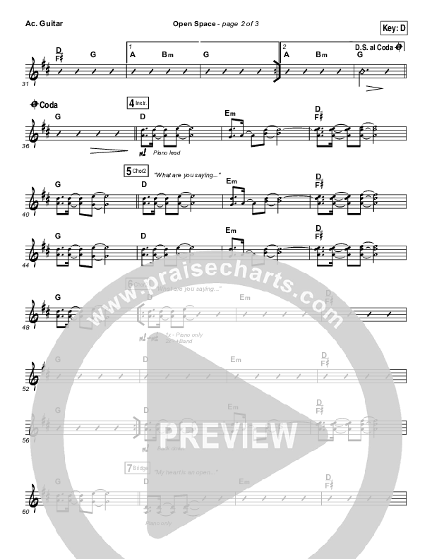 Open Space Acoustic Guitar (Housefires)