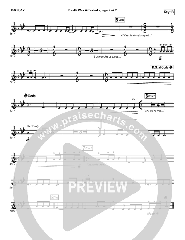 Death Was Arrested Bari Sax (North Point Worship / Seth Condrey)