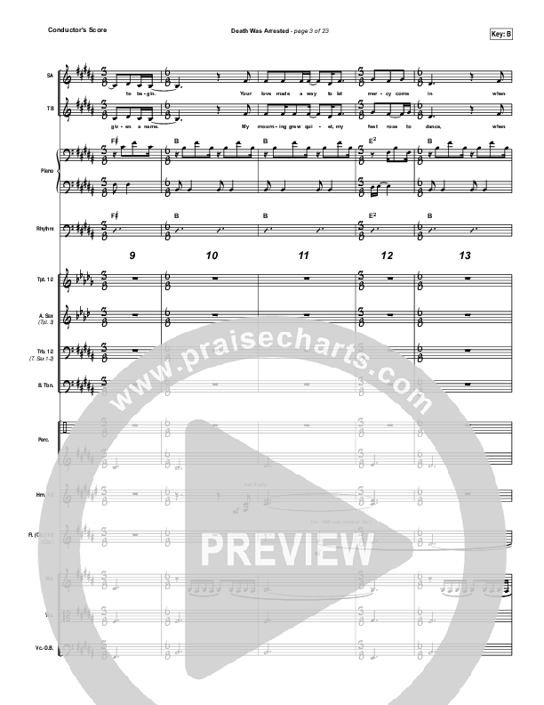 Death Was Arrested Conductor's Score (North Point Worship / Seth Condrey)