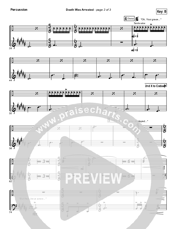 Death Was Arrested Percussion (North Point Worship / Seth Condrey)