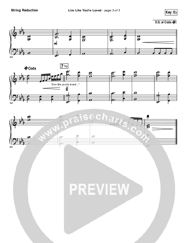 Live Like You're Loved Synth Strings (Hawk Nelson)