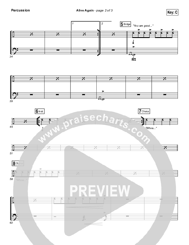 Alive Again Percussion (Planetshakers)