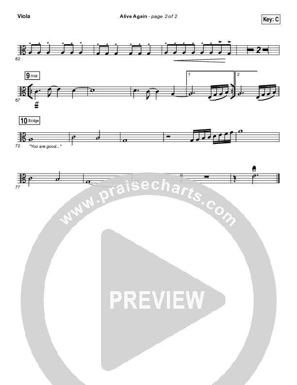 Alive Again Viola (Planetshakers)