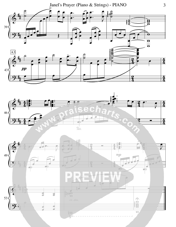 Janel's Prayer (Instrumental) Piano Sheet (Ric Flauding)
