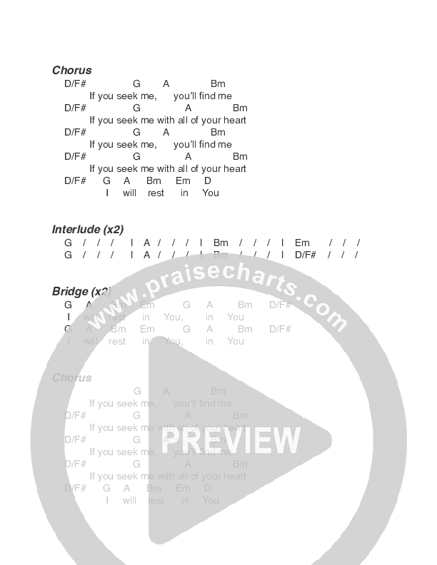 Rest Chords & Lyrics (Harvest Music)