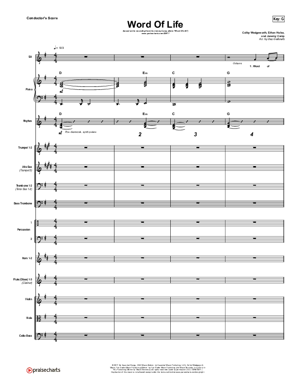 Word Of Life Orchestration (Jeremy Camp)
