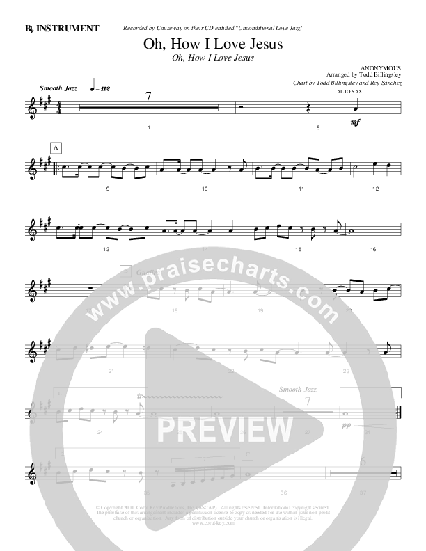 Oh How I Love Jesus Bb Instruments (Causeway)