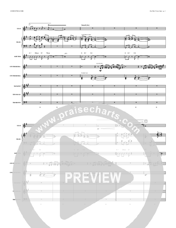 Oh How I Love Jesus Conductor's Score (Causeway)