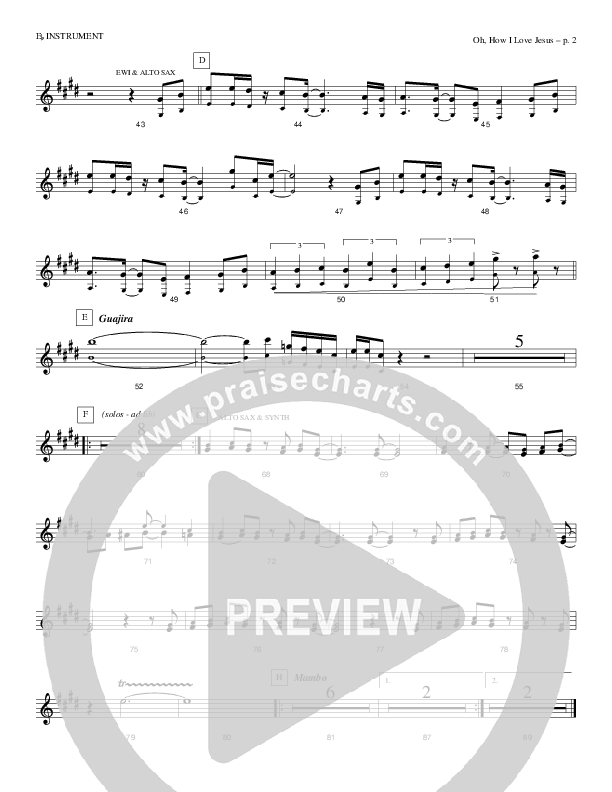 Oh How I Love Jesus Eb Instruments (Causeway)