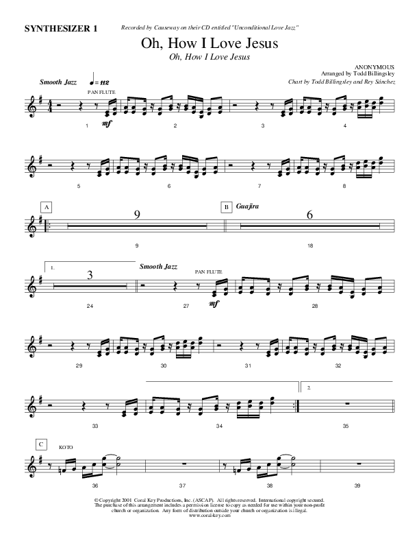 Oh How I Love Jesus Synth (Causeway)