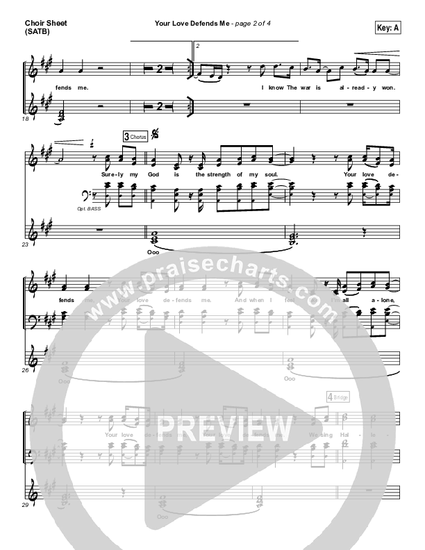 Your Love Defends Me Choir Vocals (SATB) (Matt Maher)
