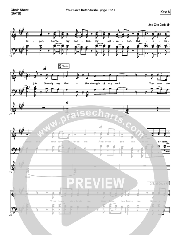 Your Love Defends Me Choir Vocals (SATB) (Matt Maher)