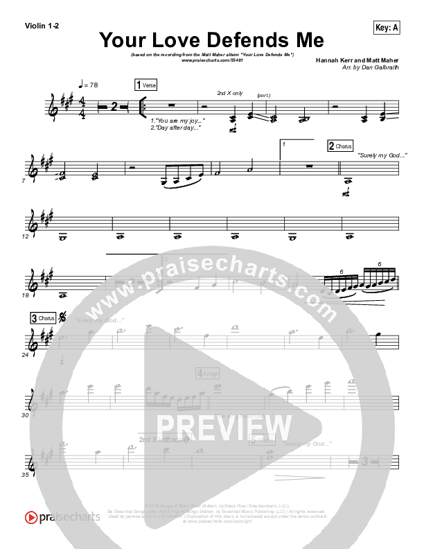 Your Love Defends Me String Pack (Matt Maher)