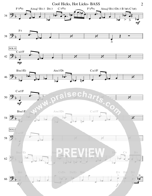 Cool Hicks Hot Licks (Instrumental) Bass Guitar (Ric Flauding)