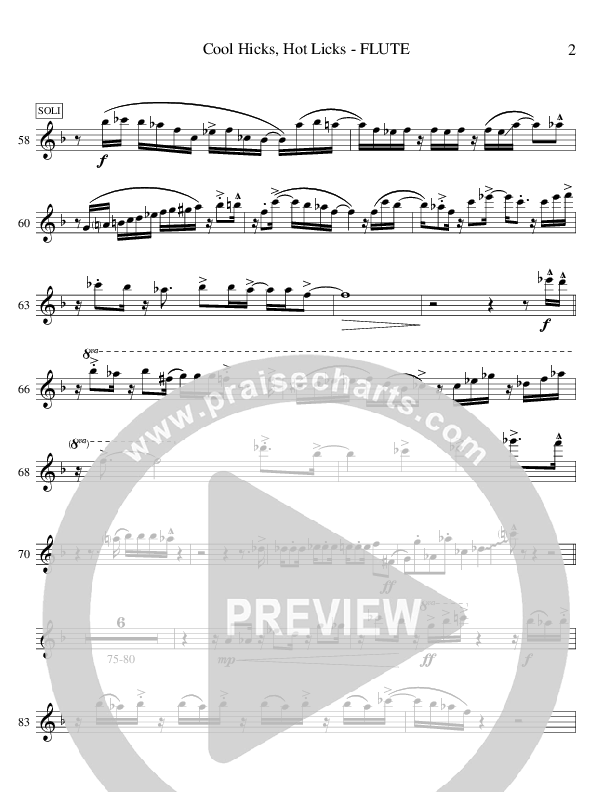 Cool Hicks Hot Licks (Instrumental) Flute (Ric Flauding)