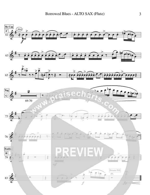 Borrowed Blues (Instrumental) Alto Sax (Ric Flauding)