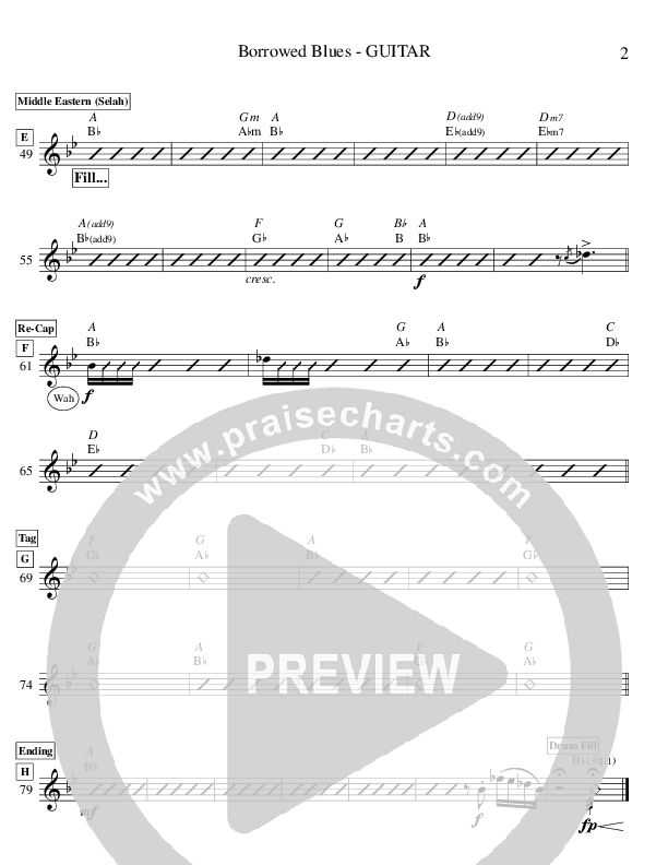 Borrowed Blues (Instrumental) Guitar (Ric Flauding)