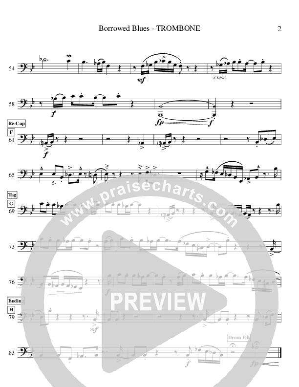 Borrowed Blues (Instrumental) Trombone (Ric Flauding)