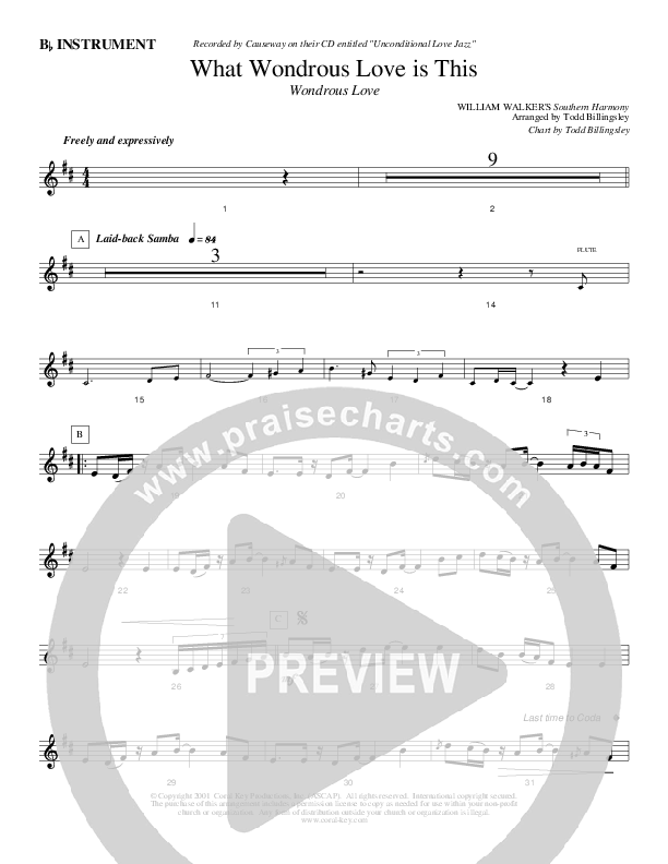 What Wondrous Love Is This Bb Instruments (Causeway)