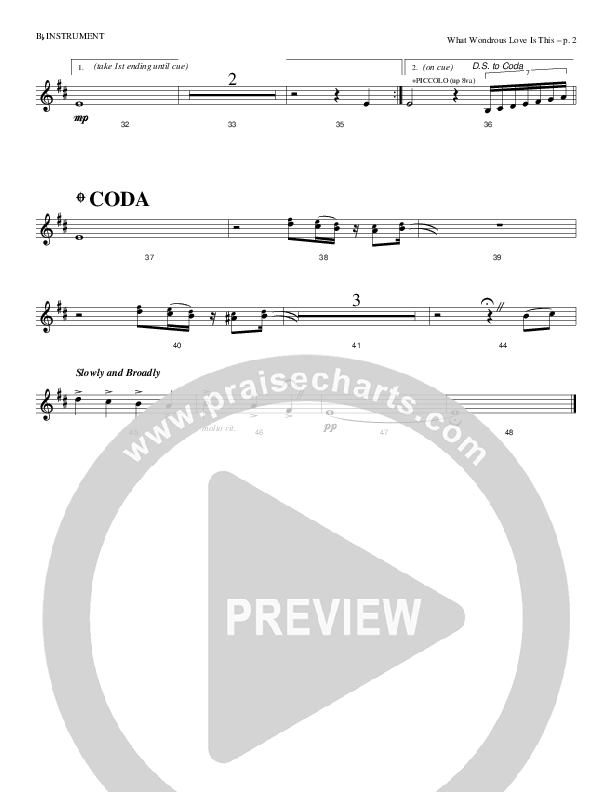 What Wondrous Love Is This Bb Instruments (Causeway)