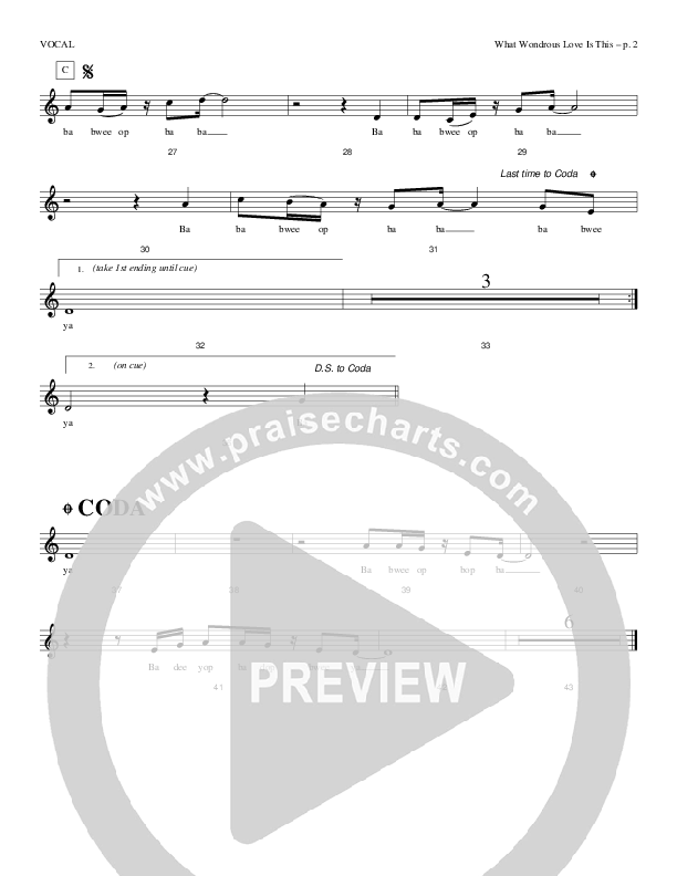 What Wondrous Love Is This Choir Sheet (Causeway)