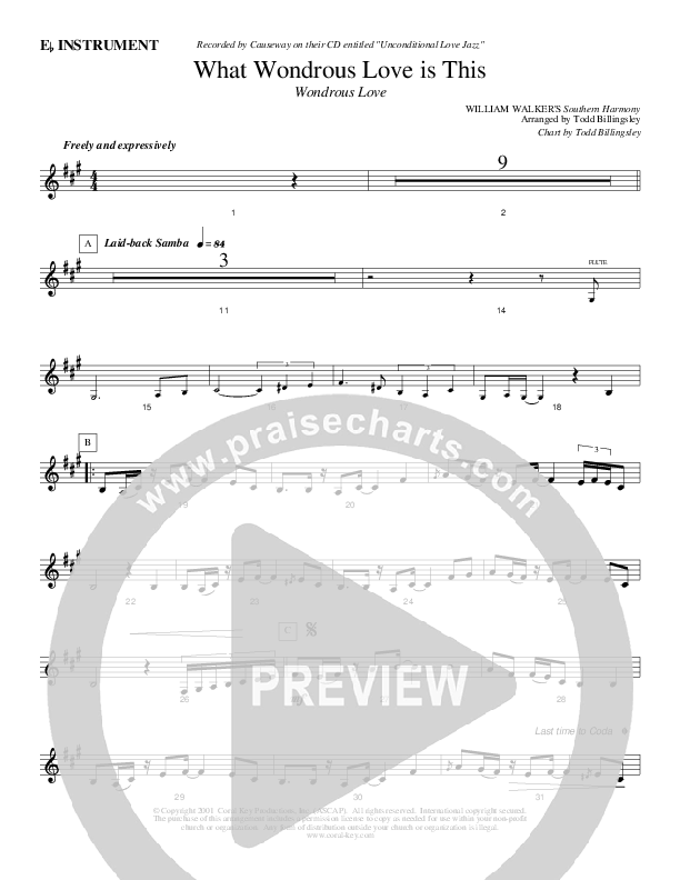 What Wondrous Love Is This Eb Instruments (Causeway)