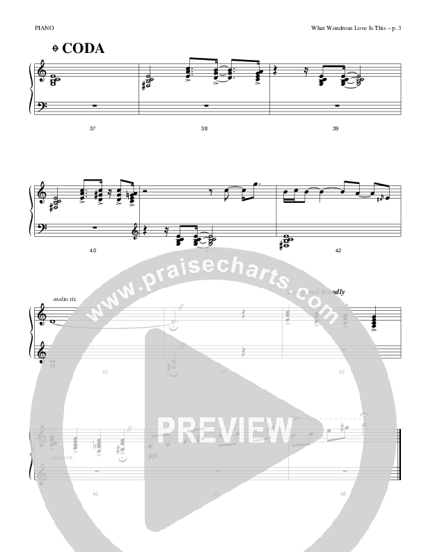 What Wondrous Love Is This Piano Sheet (Causeway)