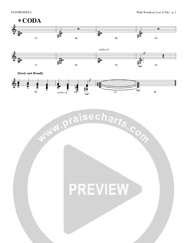 What Wondrous Love Is This Synth (Causeway)