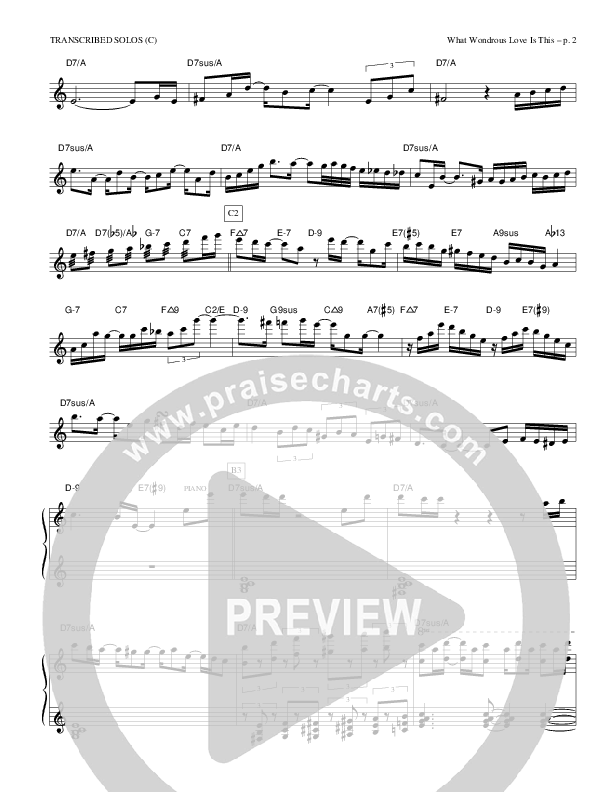 What Wondrous Love Is This Transcribed Solos (C) (Causeway)