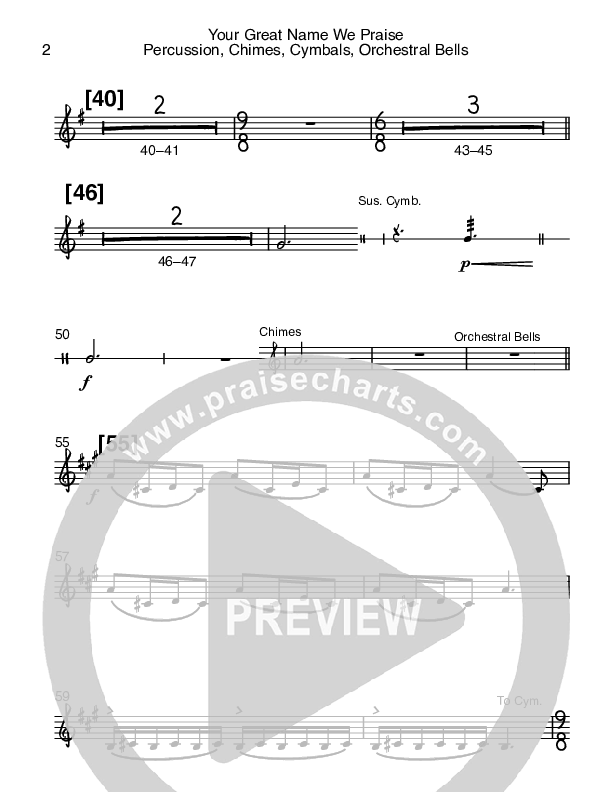 Your Great Name We Praise Percussion (Bob Kauflin)