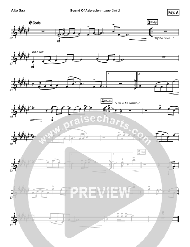 Sound Of Adoration Alto Sax (Jesus Culture / Bryan Torwalt)