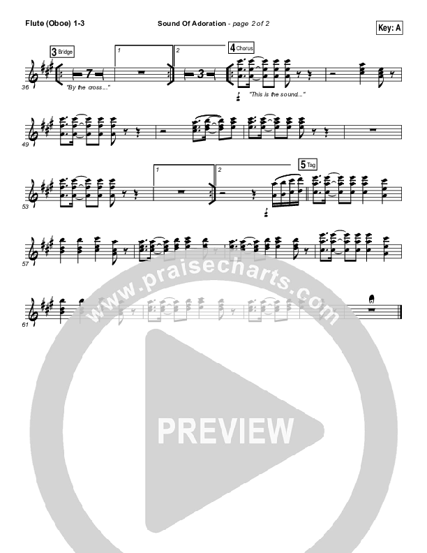Sound Of Adoration Flute/Oboe 1/2/3 (Jesus Culture / Bryan Torwalt)