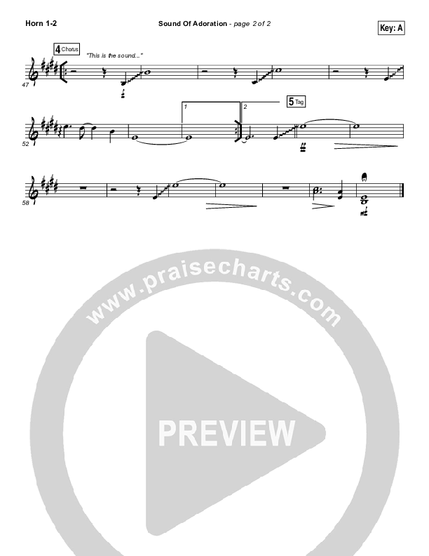 Sound Of Adoration French Horn 1/2 (Jesus Culture / Bryan Torwalt)